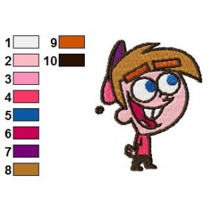Timmy Turner Oddparents Embroidery Design
